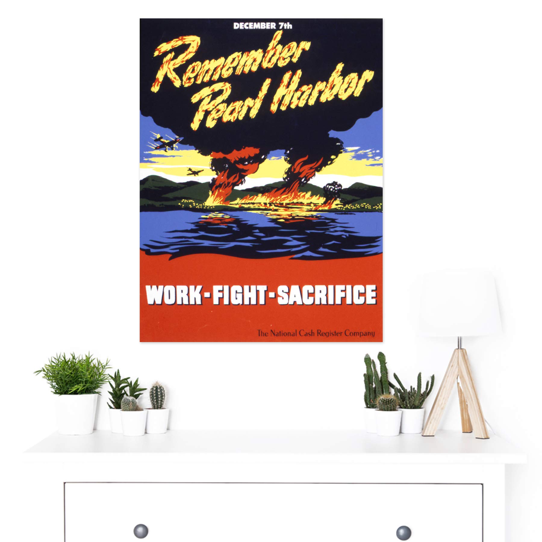 Amazon.co.jp: War WWII USA Remember Pearl Harbor Fight Work Advert